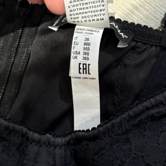 Dolce&Gabbana Silk balconette-bra bodysuit with lace detailing | 36B (EU 90B) - Picture 10 of 10